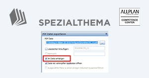 Pläne in Allplan - An Datei anhängen
